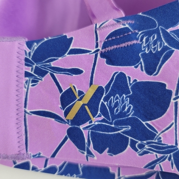 KNIX Violet Magnolia WingWoman Contour Bra Wireless Sz 6 - Picture 6 of 14